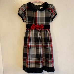 Girls Hanna Andersson Plaid Holiday Dress
